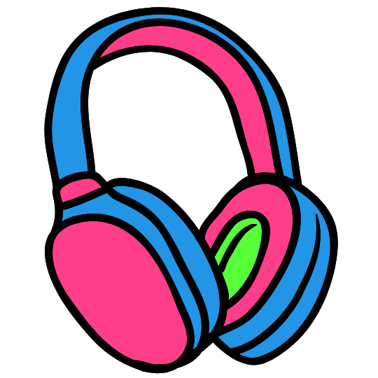 The Book Is Better headphones logo